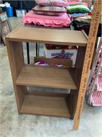 small particle board shelving unit