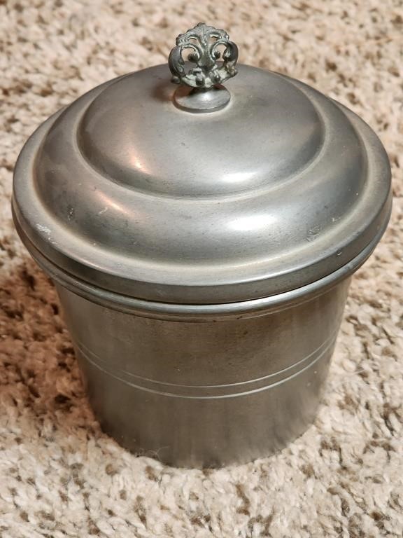 Pewter Marshallfeild & Company Candy Tin