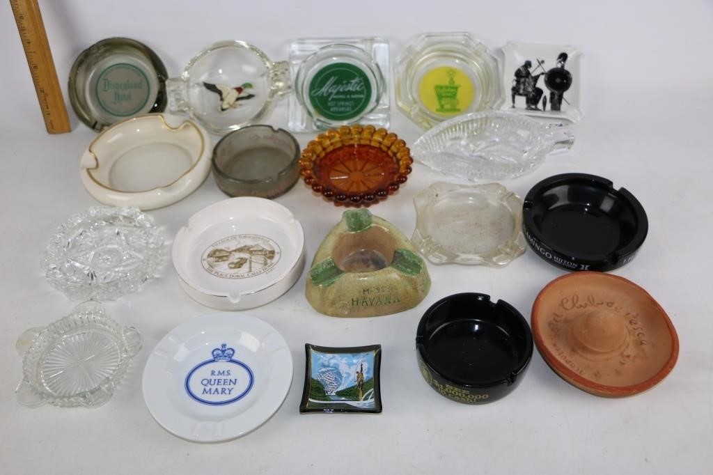 Lot of Vintage Ashtrays-Disneyland Hotel & others