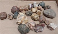 Beautiful assorted rocks. Some agates