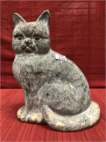 Garden figurine of cat 14”