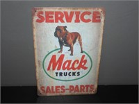 Mack Trucks Service Sales Parts Tin Sign