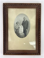 Antique 12 Inch Framed Family Photo