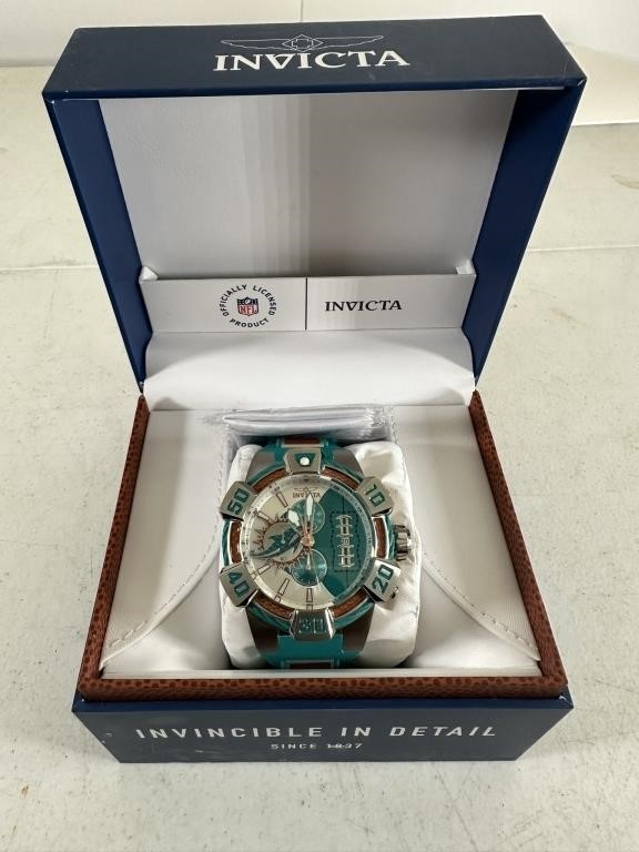 MIAMI DOLPHINS - INVICTA NFL WATCH (WITH BOX)