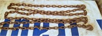 Chain with 2 hooks, 15 foot long