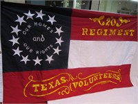 Texas Volunteers Rebel Flag