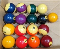 Set of Vintage Pool Billiard Balls