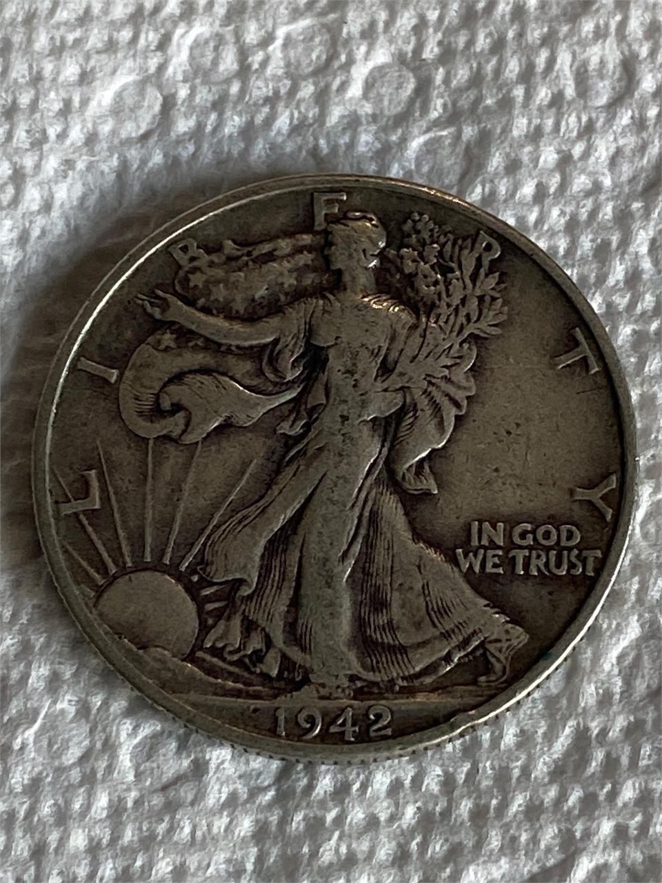 1942 D Walking Liberty Half Dollar