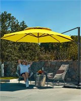 JEAREY 13 ft. Patio Round Cantilever Umbrella