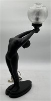 (YZ) Vintage Art Deco Style Nude Lady Lamp (Globe