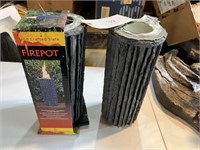 2 NEW FIREPOT CITRONELLA BURNERS