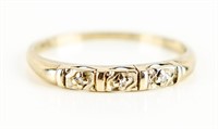 Jewelry 14K Gold & Diamond Ring