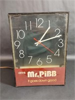 Vintage Mr. Pibb Clock/Electric Sign