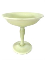 Cambridge Primrose Custard Glass Compote, Uranium