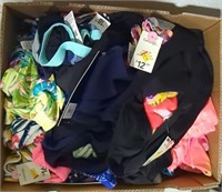 LOT OF 85 NEW ASSORTED KIDS/ADULTS SWIMWEAR