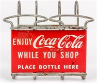 Coca-Cola Shopping Cart Drink Holder From 1950's