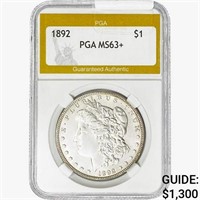 1892 Morgan Silver Dollar PGA MS63+