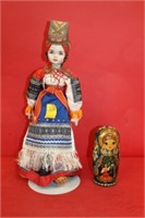 2pc Russian Stacking Doll, International Doll