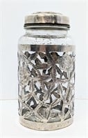 Vintage Glass Sterling Nestle Jar