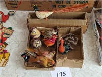 Vintage Christmas Bird Figurines