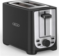 BELLA 2 Slice Toaster with Auto Shut Off - Black