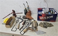 Tools, bottle jacks, torches, electrical