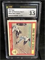 1961 Topps ‘60 W.S. Game 2 CSG 3.5 VG+