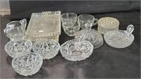 VTG Pressed Glass Jar & More