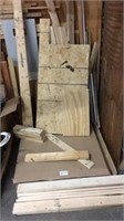 Lot of scrap lumber and 8.5' countertop