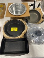 GROUP OF POTS & PANS - SOME APPEAR UNUSED