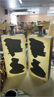 PAIR OF TALL DECORATIVE VASES, 29"