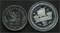 New Brunswick 1984 Trade Dollars