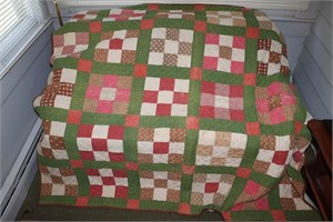 Homemade quilt (some stains) 74" X 64"