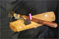 Bear Quiver and Indian Rattle/Sound Maker