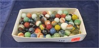 Tray Of Assorted Marbles