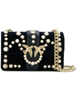 Pinko Love Velvet Pearls Bag