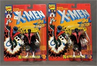 2 NOS 1993 Marvel The Uncanny X-Men Action Figure