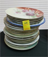 19 HAND PAINTED PLATES