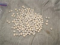 Lg Group of Small primitive form Clay Marbles