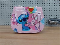 Stitch purse pink