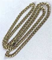 10K Yellow Gold Medium Curb Link Necklace