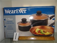 Wear Ever-5 pc nonstick cookware set (new)