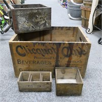 Clicquot Club Beverage Wooden Crate