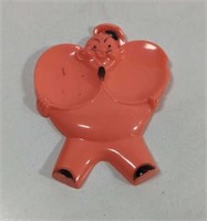 Vintage Jolly Chef Pink Double Spoon Rest Has