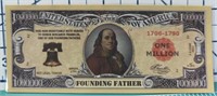 Founding Father $1 million banknote