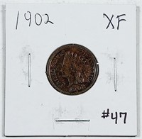 1902  Indian Head Cent   XF