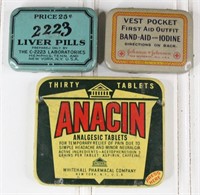 Assorted Tablet Tins