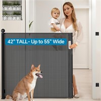 Bulubaky Extra Tall Safety Retractable Baby Gate