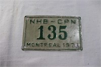 1978 Canadian license plate