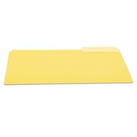 R3133  UNIVERSAL File Folders 1/3 Cut Letter Yello